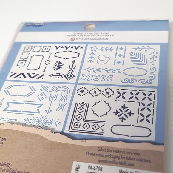 Border Stencils Crafters Closet Brand Paper Crafting Scrapbooking New in Package - Picture 4 of 7